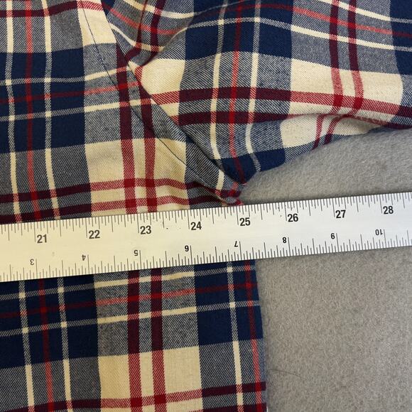 Vineyard Vines Plaid Button Down Shirt Mens XXL Blue Red Casual Slim Fit Tucker - Picture 4 of 7